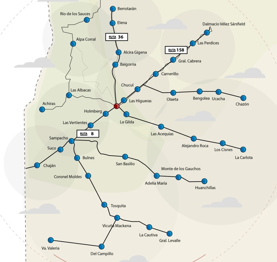 Mapa de cobertura - Río Cuarto, Córdoba